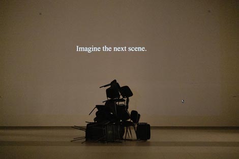 U.O. Os: On words, chairs and everything you might read into, kor. Matea Bilosnić, foto: Adrijana Vidić